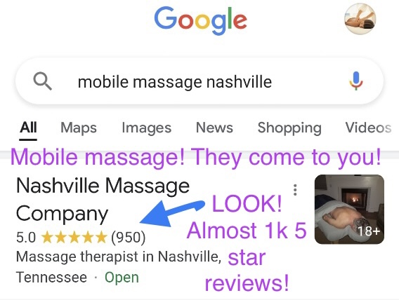 Nashville Mobile Massage Company
